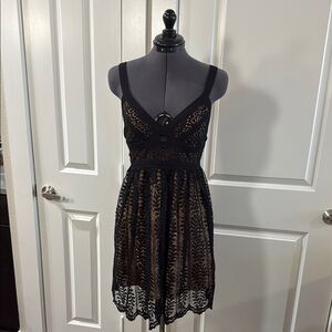 Elegant Black Lace Dress
